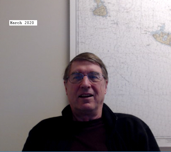 At work in home office - March 2020