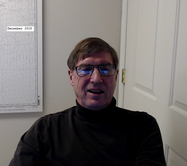 At work in home office - December 2020